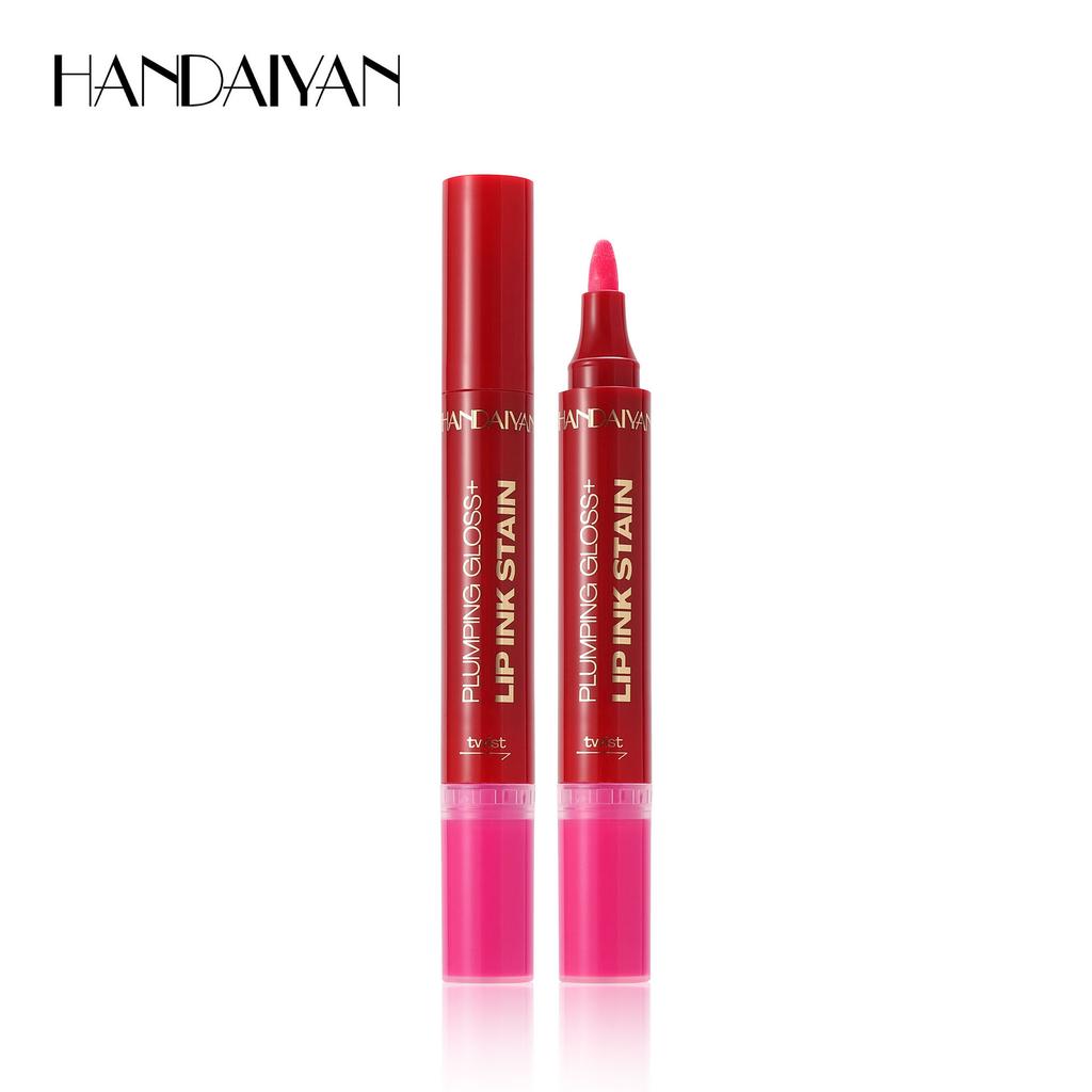 6-цветная двухсторонняя ручка-жидкая помада, карандаш для губ, легко наносится, не оставляет следов на чашке, матовое масло для губ, двухсторонняя ручка для губ, макияж для лица