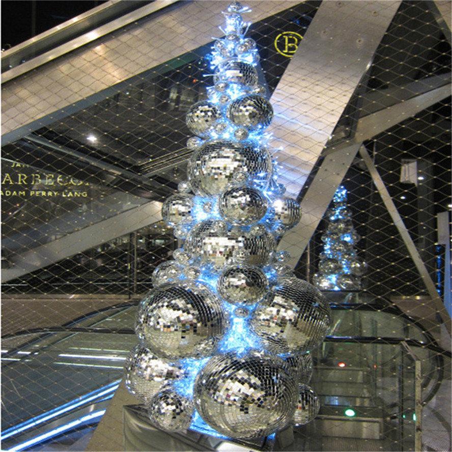 Новый год 6 шт./набор Мини диско-шар Мини-бар Дом для Рождества Светоотражающий стеклянный шар