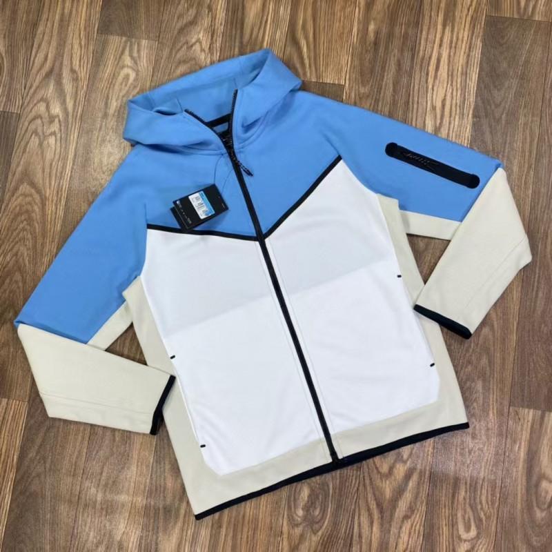 Cotton Knit Zip Hoodie Loose Fit Sports Jacket Men