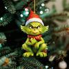 10 шт. Рождественские елочные украшения акриловые милые зеленые эльфы кукольные подвески праздничные подвесные украшения для окна автомобиля стены