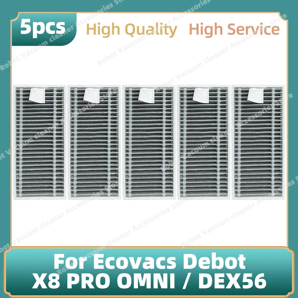 Compatible For Ecovacs Debot X8 PRO OMNI / DEX56 Accessories Main Side Brush Mop Cloth Dust Bag Replacement Parts
