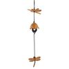Japanese Bless Wind Chime Cast Iron Outdoor Small Wind Chime Retro Garden Hanging Wind Bell for Good Luck Patio Balcony Decoration