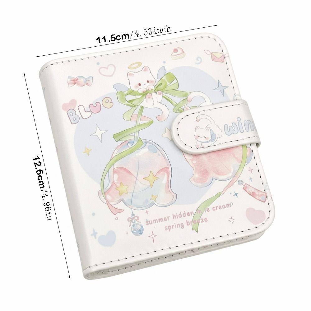 Leather Cover Card Book Portable Idol Card Storage Book Polaroid Photo Album Card Photo Collection