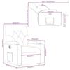 VidaXL Fauteuil Inclinable Électrique, Chaise de Relaxation avec Dossier et Repose-pied Réglables, Siège de Salon, Moderne, 3204739