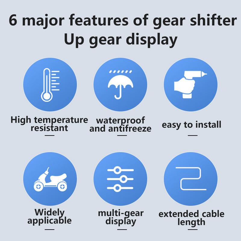 Индикатор переключения передач для мотоцикла 12 В, цифровой измеритель скорости для мотоцикла, 0-6 скоростей, подсветка зеленым светом, водонепроницаемый цикл