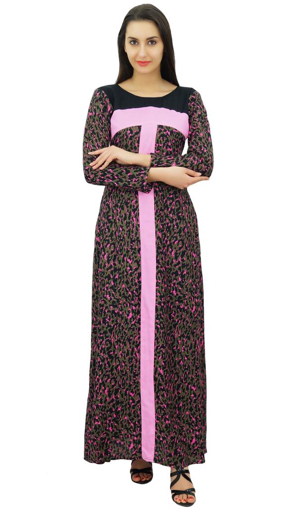 Bimba Женское зимнее платье с длинным рукавом из искусственного шелка