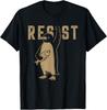 Resist Penguin Activism Design Vintage Protest Penguin Art Unisex T-Shirt