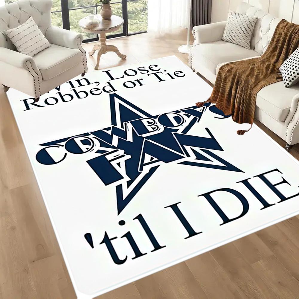 Dallas Carpet Design for Foyer Living Rooms Game Room Outdoor Anti-slip Rug Office home decor Perfect Gift for Valentine's Wedding Birthday