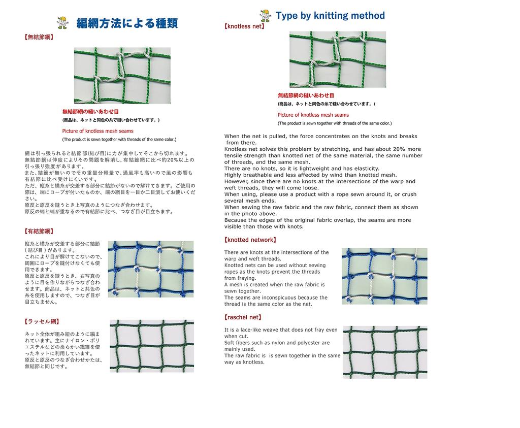 Сетка бейсбольная для софтбола 4м х 3м (44 зелени) <Domestic production, in-house processing>