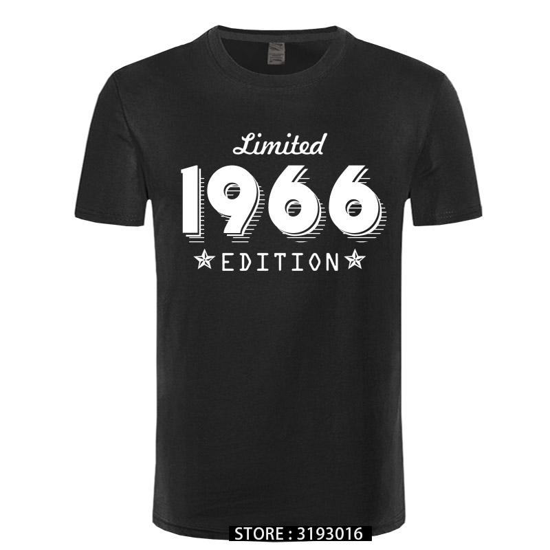 1966 Limited Edition Gold Design Mens Black TSHIRT Cool Casual pride t shirt men Unisex New Fashion tshirt Loose Size
