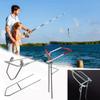 Adjustable Fishing Rod Pole Stand Storage Rack Fishing Rod Rest Insert Ground Outdoor