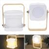 Wood Handle Folding LED Table Lamp Telescopic Folding Folding Lantern Light  Bedside Lamp