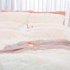 3 Pieces / Set of Luxury Plush Artificial Blanket Bedding Set Winter Warm Pillowcase Quilt Cover
