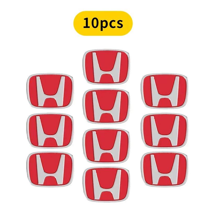 13mm 5/10pcs Car Key Badge Emblem Replacement Car Key Stickers For Honda Civic Accord Fit CRV Jazz Odyssey Insight Legend HRV