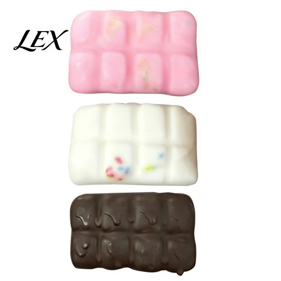 Stress Reduction Gadget Crispy Chocolate Squeeze Toy, Wax Cracking Relief Slow Hand Squeezing Balls Rising Fidget Toy with Crackable Texture,