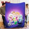 Cartoon Jason Family 2D Flat Pattern Flannel Blanket High quality All Seasons Warmth and Comfort Perfect for Christmas Gifts.