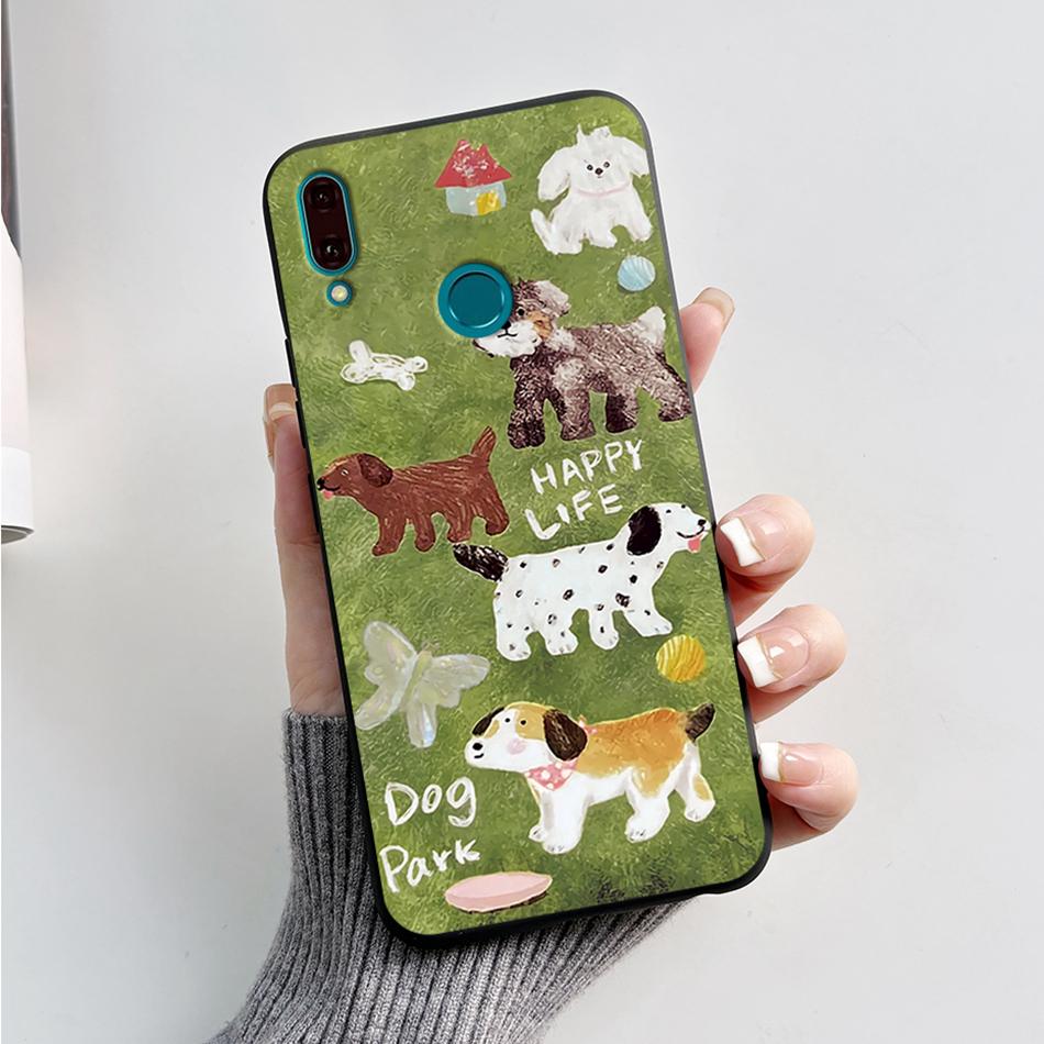 Силиконовый чехол для Huawei Y9 2019 Чехол JKM-LX3 Мультяшный Мягкий ТПУ Fundas Чехол для телефона Для Huawei Y9 2019 Y 9 Чехлы Ударопрочный Coque