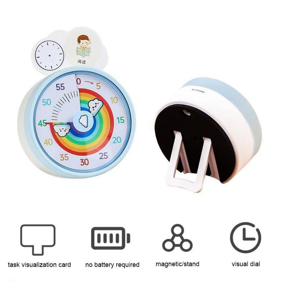 Visual Countdown Timer Cartoon 60 Minutes Alarm Clock Durable Desk Timer  Kitchen Cooking