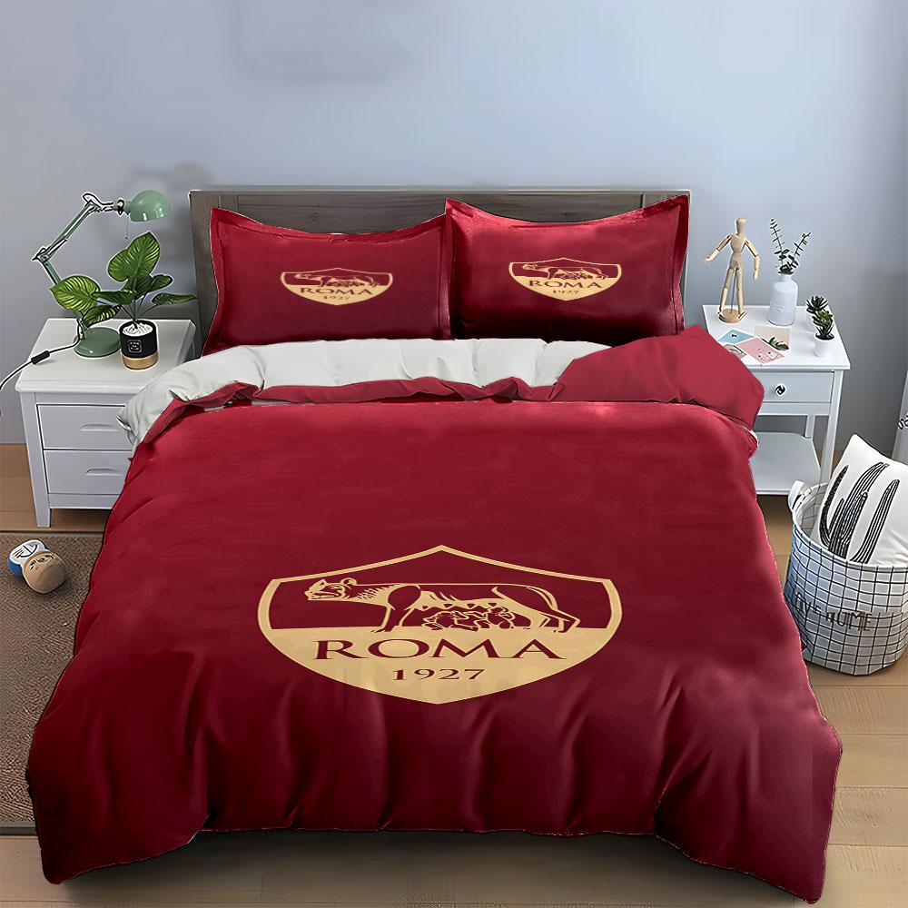 Wolf with twins emblem. Bedding sets Duvet cover sets Duvet covers Pillowcases(1*Duvet Cover 2*Pillowcases without duvet insert)