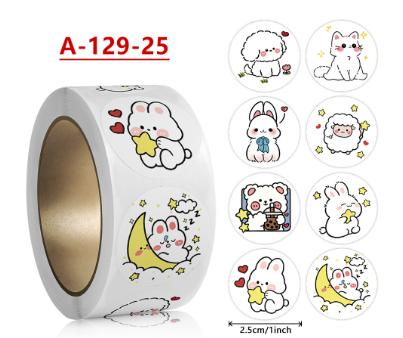 500Pcs Rolls Kids Lnspirational Stickers Cute Animal Stickers Reward Stickers Kids Stickers Wholesale Self-Adhesive Labels