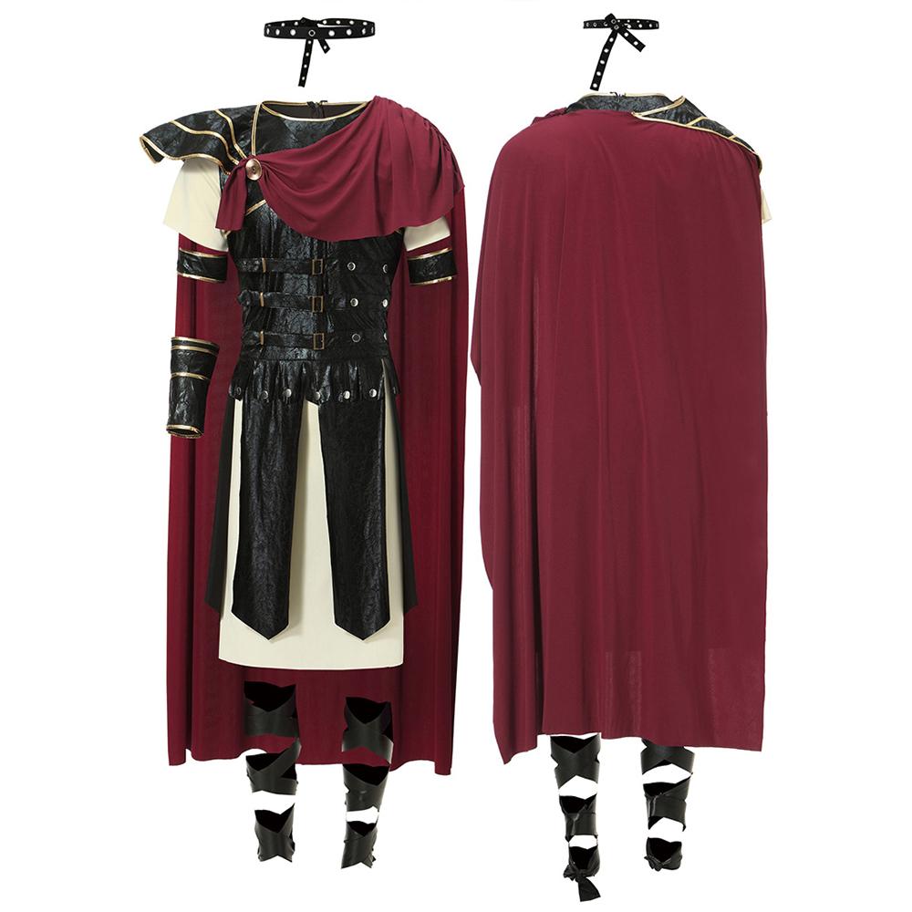 Ancient Roman Spartan Warrior Gladiator Cosplay Uniform for Women & Men Knight Xena Princess Caesar Stage Show Halloween Costume