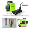 Green 12 Line Laser Level with 5200mAh Rechargeable Battery Module (GF120) - Accurate 3D Model Self-Leveling for Horizontal and Vertical Measurements