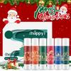 Christmas Lip Balm Gift Set, 3 Fruit Flavors Moisturizing Lip Balm For Dry Chapped Lip, With Exquisite Packaging,Women Men Lip Care Gifts