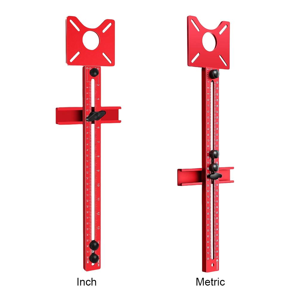 4 in 1 Router Milling Groove Bracket Adjustable Router Circle Cutting Jig Multifunctional Cabinet Hardware Jig for Woodworking