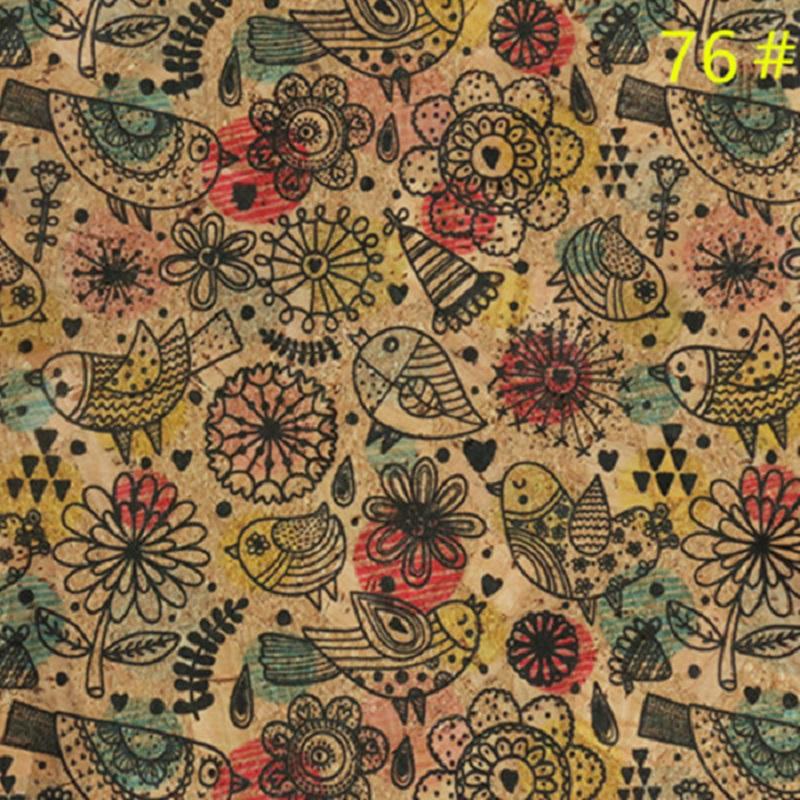 90*135 см 0,5 мм натуральная пробковая синтетическая кожаная ткань с рисунком под дерево, цветочная печать, искусственная ткань для фона, сумочка, обувь, декор своими руками