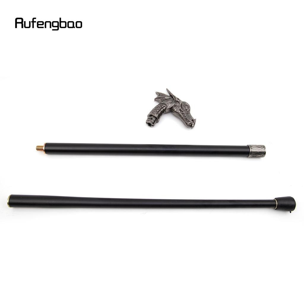 Серебряная голова дракона, модная трость, декоративная палка, винтажная вечерние модная трость для косплея, 93 см