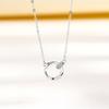 Interlocking Necklace Girls High Sense Light Luxury Versatile Fashion Geometric Women's Jewelry