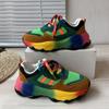 Fashion Women Sneakers Spring Autumn Sports Shoes Multicolor Casual Lace-up Comfortable Platform Running Shoe Footwear Plus Size 43