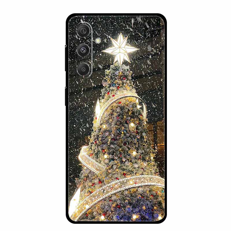 Christmas Case For Samsung S24 S23 S22 S21 Plus FE Ultra 5G Cover S23 Plus Soft Silicone TPU Phone Case For Glaxy S23 Plus 5G