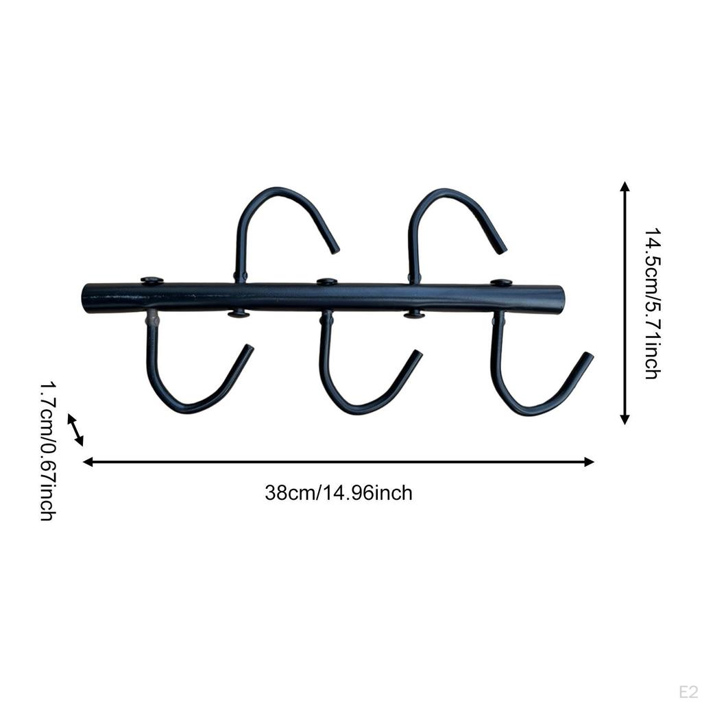 Стойка для седел Держатель для лошади Органайзер для мелочей Сверхпрочный Железный Вешалка для уздечек с поворотными крючками для