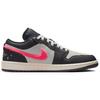 Air Jordan 1 Low SE Light Graphite Hot Punch Women Sneakers Black Muslin Sail IM6565-014