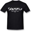 Мужская футболка Hsuail с логотипом группы Soulfly, черная, американский размер S