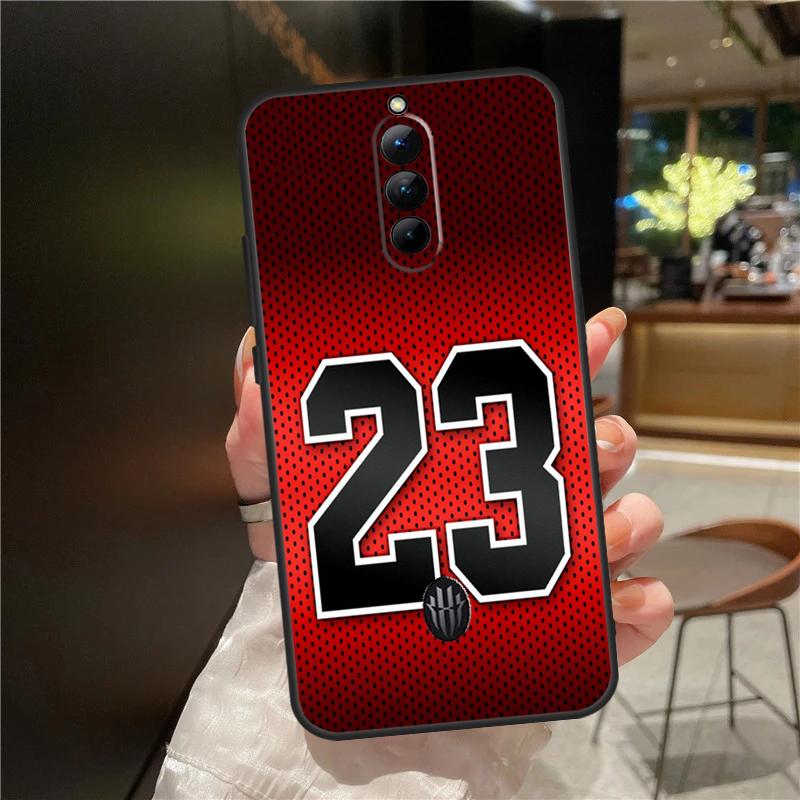 Чехол с номером 23 по баскетболу для ZTE Nubia Red Magic 11 10 8 8S 9 9S 10S Pro Plus 6 7 6S 7S Для RedMagic 10 Air Чехол