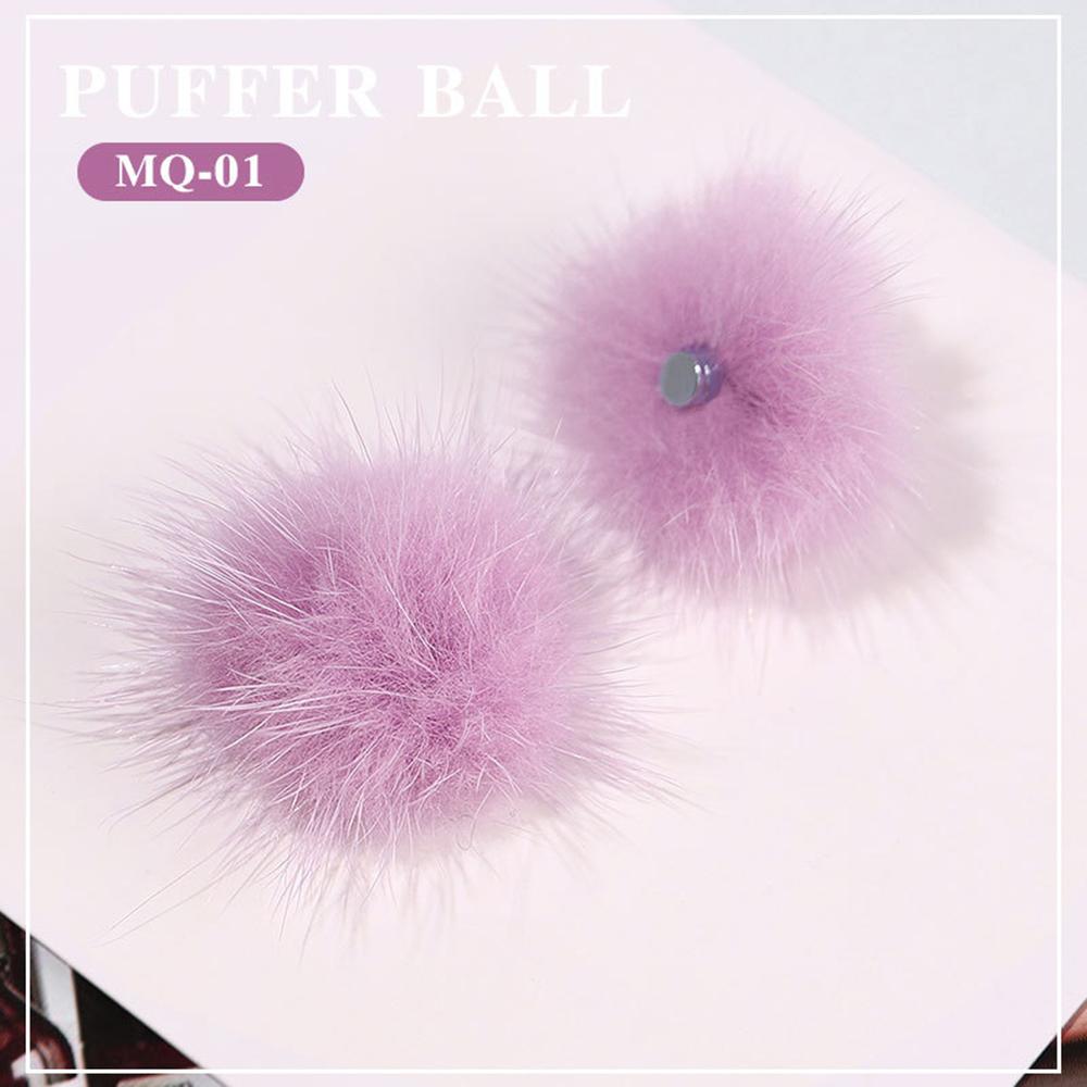 1 шт. Горячий съемный милый 3D съемный помпон для ногтей пушистый плюшевый шарик мягкий помпон