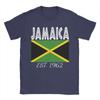 Jamaica EST 1962 Independence Pride Flag of Jamaica TShirt Summer  Vintage T Shirts Cotton Tee Shirt For Unisexs Casual Top Tees