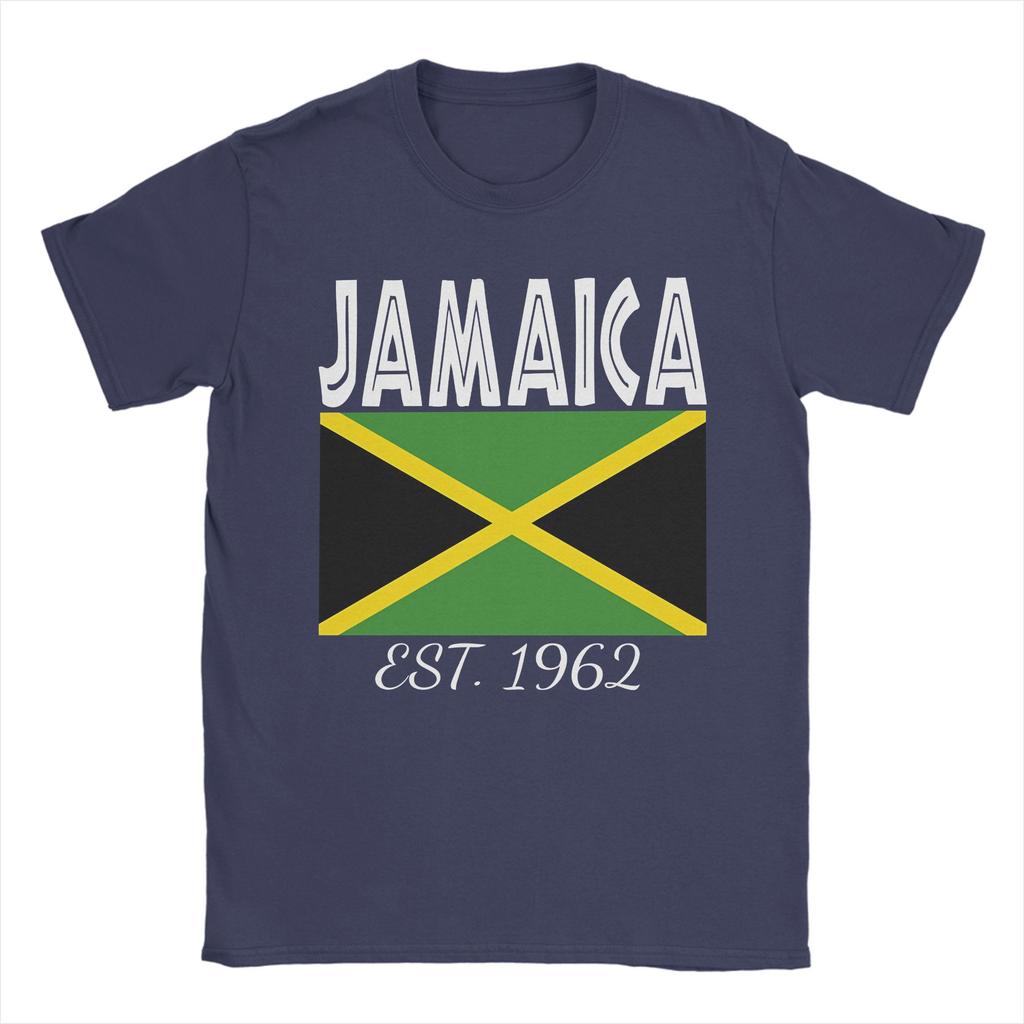 Jamaica EST 1962 Independence Pride Flag of Jamaica TShirt Summer Vintage T Shirts Cotton Tee Shirt For Unisexs Casual Top Tees