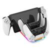 Charging Stand Base for PS5 Portal Console with 2 Charging Ports for PS5 Controller Charging Dock with RGB and Charging Cable