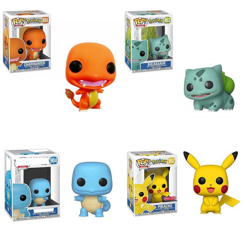 Authentic Pop Pokemon Action Figure Pikachu Bulbasaur Charmander Squirtle For Kids