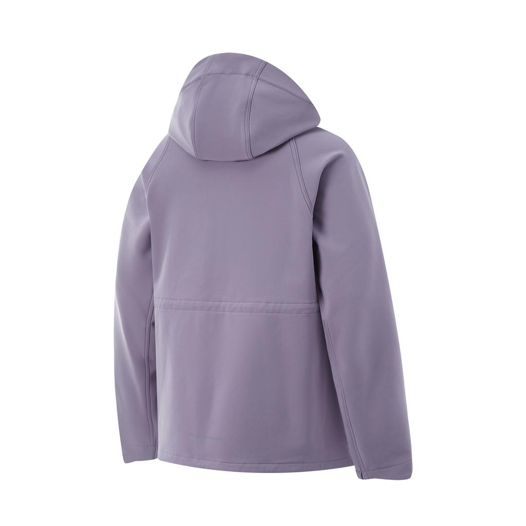 Li-Ning Водоотталкивающая длинная инфракрасная тепловая куртка с капюшоном и вставкой из букв для велоспорта, ветровка на молнии для женщин, верхняя одежда AFDU944-5