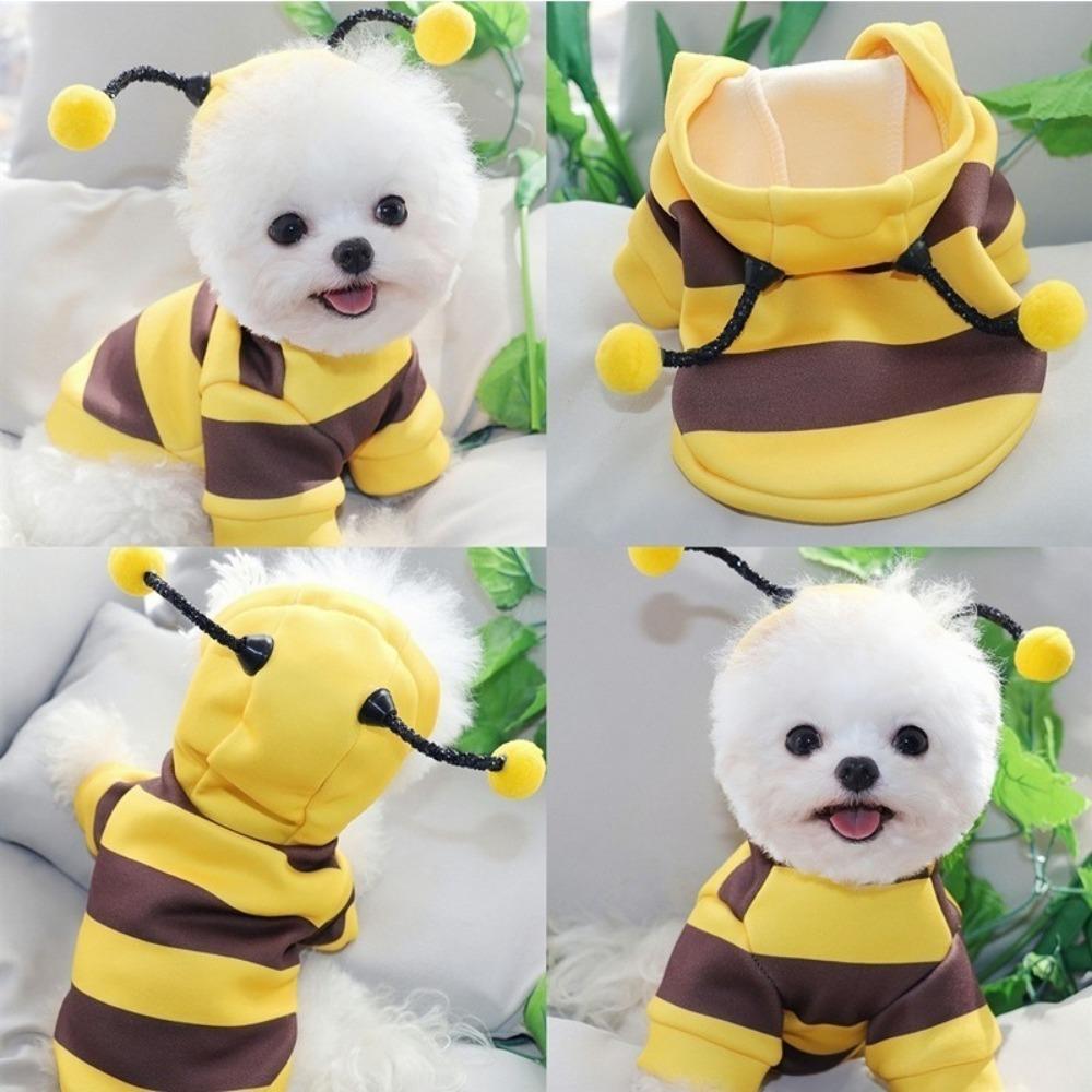 New Outfit Puppy Apparel Polyester Cartoon Dog Cat Hoodie Pet Products Halloween Cosplay Costumes