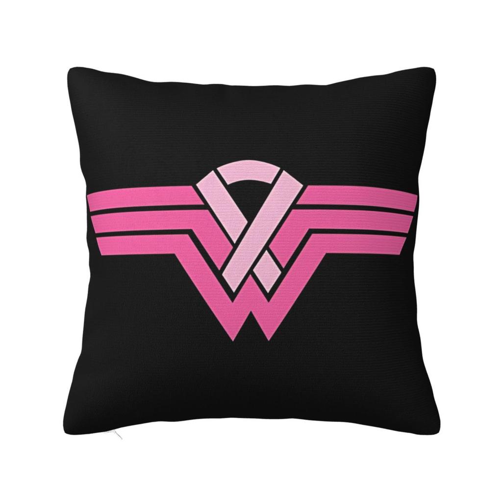 Football Breast Cancer Awareness Support Pillow Covers Car Cushion Cover Cute Pillowcase 4040