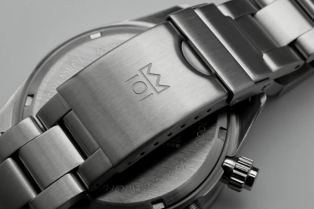 НОВАЯ модель Классический хронограф 200 м Водонепроницаемые часы Center Chrono Black Panda [HYAKUICHI 101] Мужские часы без даты