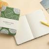 Fabric Cover Leaf Hand Ledger Compact Pocket Book Durable Embroidered Notebook  School