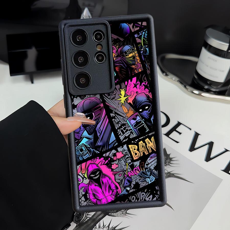 Крутой чехол-бампер Cool Boom Comics для Samsung Galaxy S26 Ultra S22 S25 S25 Edge S23 FE S24Ultra S24 Plus S20FE S21