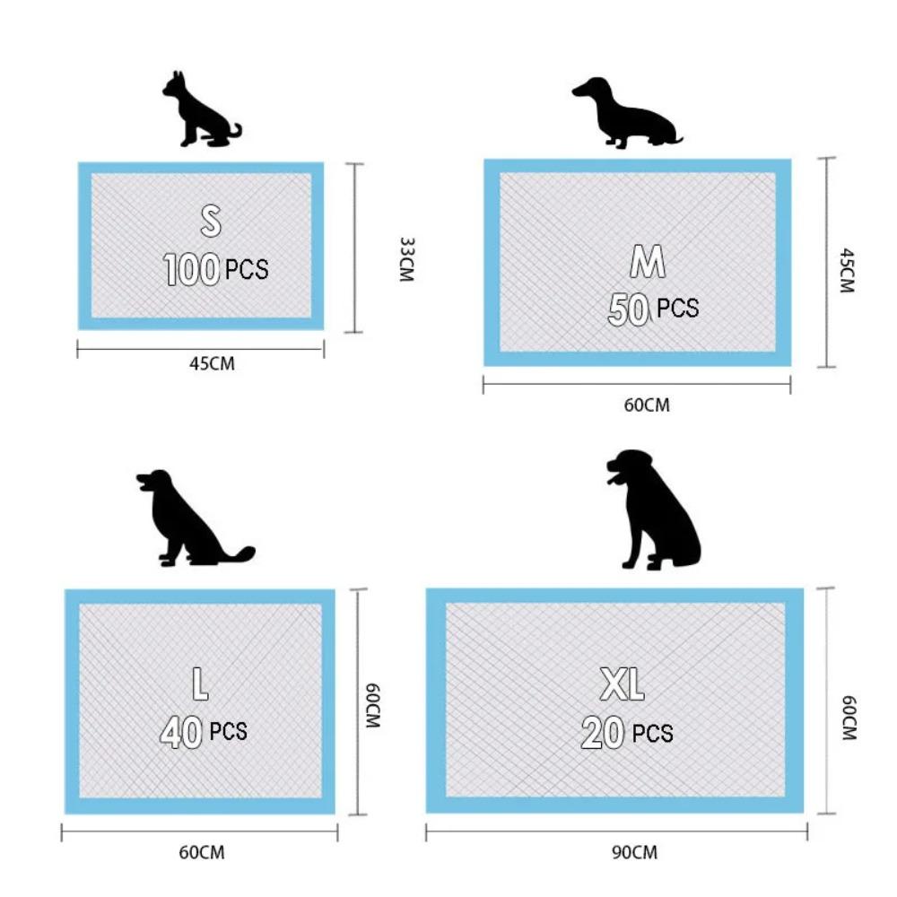 Disposable Dog Training Pee Pad Super Absorbent Urine Nappy Mat Diaper Mats Toddler