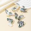 1Pc, Natural Shell Brooches, Marine Style Handmade Assorted Animal Brooch Pin for Women Men Jewelry Gift, Hanging and Decorating All Types of Clothing
